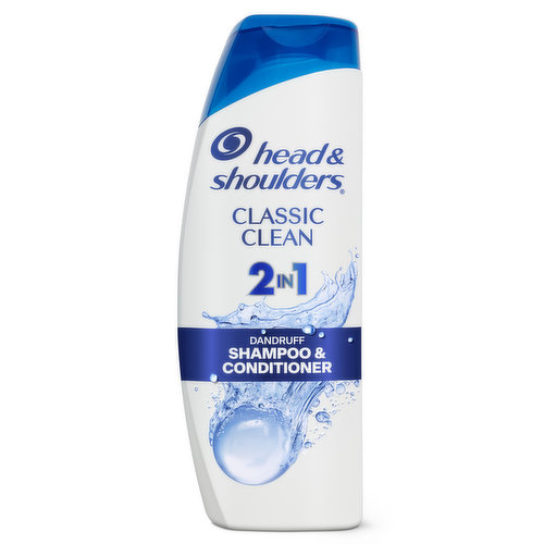 Head & Shoulders 2 in 1 Dandruff Shampoo and Conditioner, Classic Clean, 12.5 oz