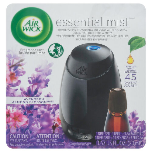 Air Wick Essential Mist Fragrance Mist, Lavender & Almond Blossom