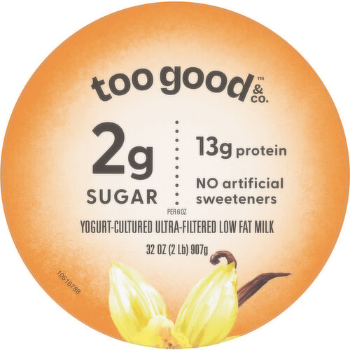 Too Good & Co. Yogurt, Blended, Vanilla