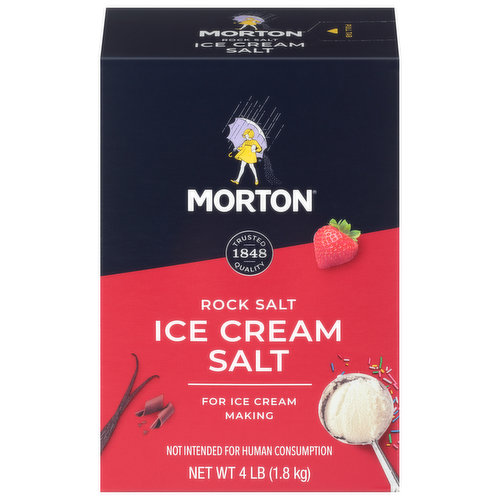 Morton Ice Cream Salt, Rock Salt