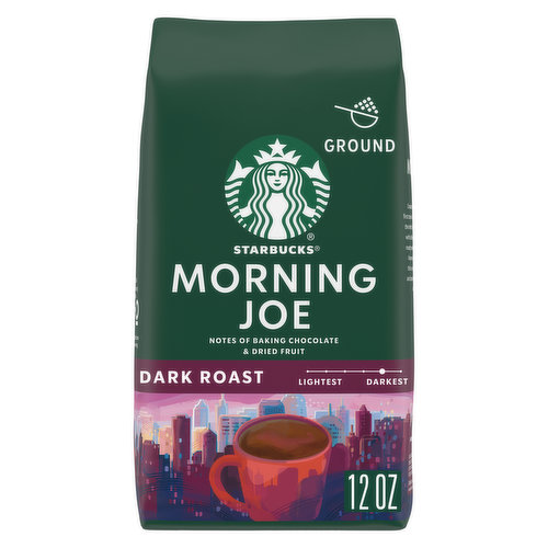 Starbucks Ground Coffee, Morning Joe, Dark Roast