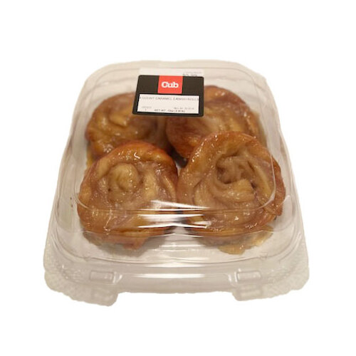 Cub Bakery Caramel Danish Rolls, 4 Count