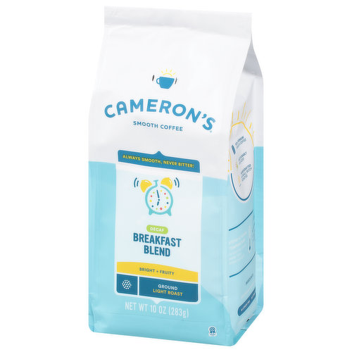 Cameron's Coffee, Ground, Light Roast, Breakfast Blend, Decaf