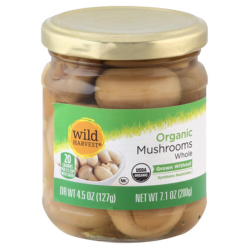 Wild Harvest Organic Mushrooms, Whole