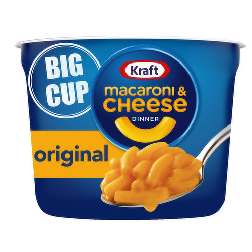 Kraft Original Macaroni & Cheese Easy Microwavable Big Cup Dinner