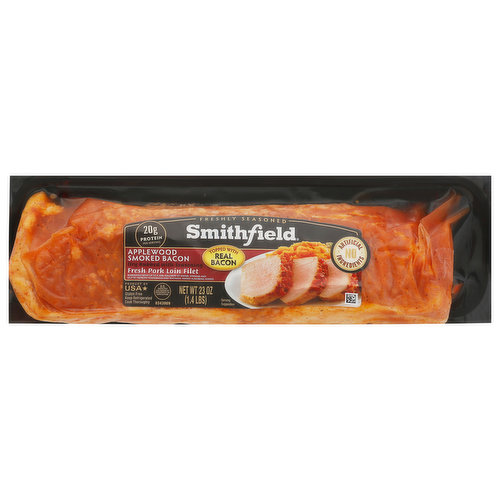 Smithfield Pork Loin Filet, Fresh, Applewood Smoked Bacon