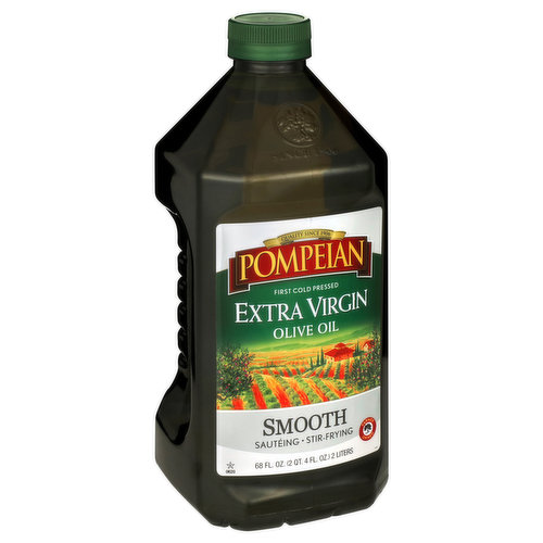 Pompeian Olive Oil, Extra Virgin, Smooth