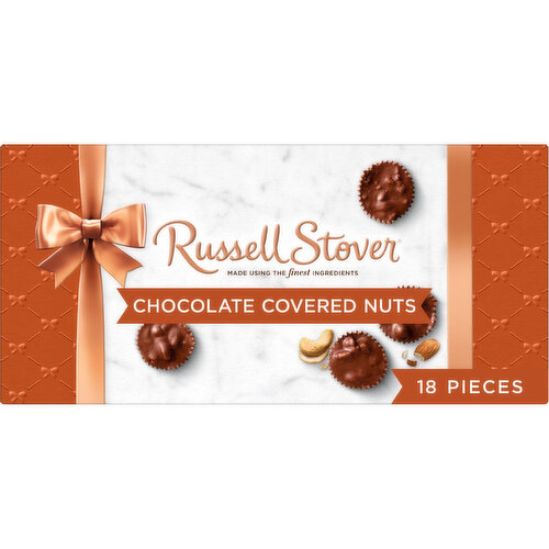 Russell Stover Bowline Milk Chocolate Covered Nuts Gift Box, 9 oz. (19 pieces)