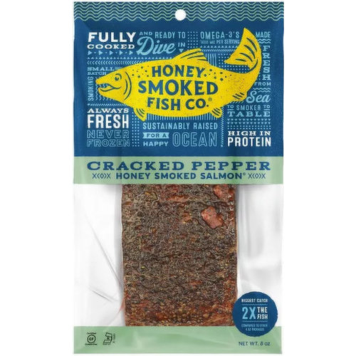 Honey Smoked Fish Co. Cracked Pepper Honey Smoked Salmon