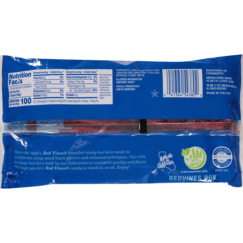 Red Vines Red Ropes, Snack Sized Pieces - 12 oz