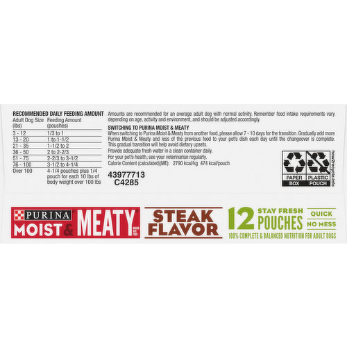 Walmart moist and meaty dog clearance food