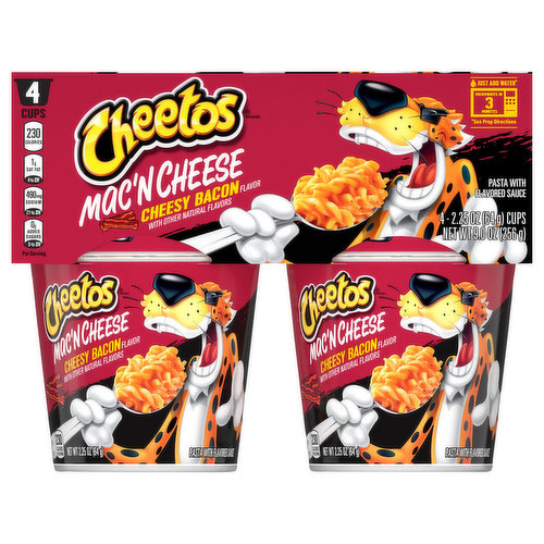 Cheetos Mac 'N Cheese, Cheesy Bacon Flavor, 4 Cups