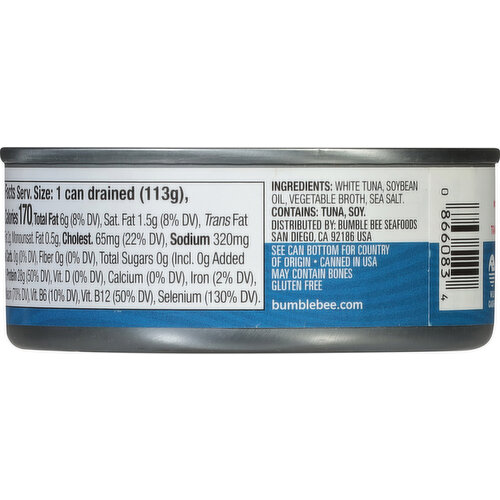Bumble Bee Solid White Albacore Tuna in Vegetable Oil