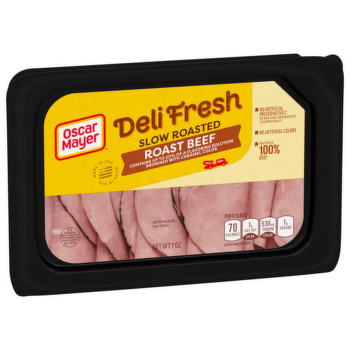Oscar Mayer Deli Fresh Slow Roasted Roast Beef Sliced Lunch Meat