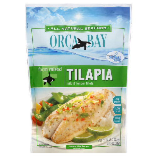 Orca Bay Seafoods Tilapia, Farm Raised