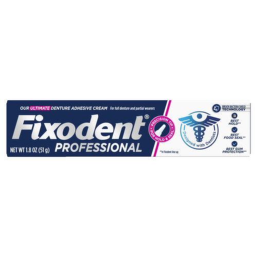 Fixodent Professional Professional Denture Adhesive, 1.8 oz
