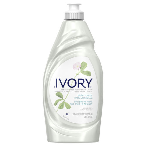 Ivory Dishwashing Liquid, Concentrated, Classic Scent