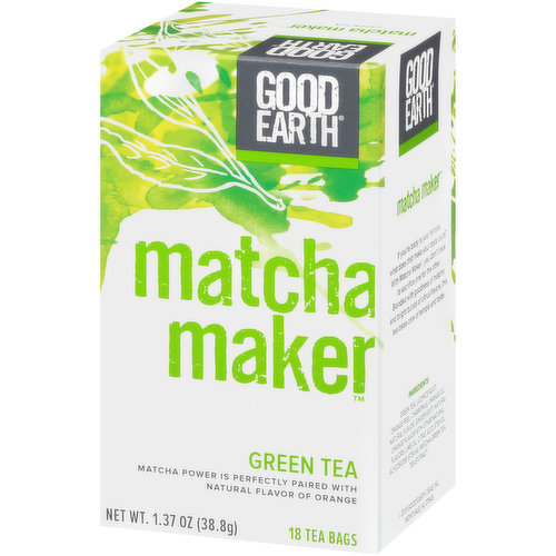  Good Earth Tea Matcha Maker, 18 Count (Pack of 3) : Grocery &  Gourmet Food