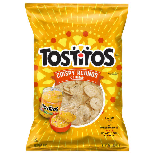 Tostitos Tortilla Chips, Original, Crispy Rounds