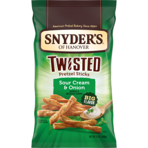 Snyder's of Hanover® Sour Cream and Onion Twisted Pretzel Sticks