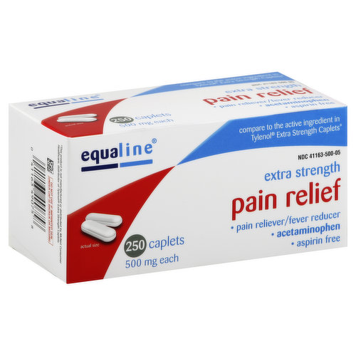 Equaline Pain Relief, Extra Strength, 500 mg, Caplets