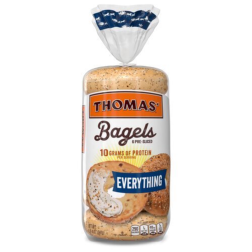 Thomas' Everything Bagels, 6 count, 20 oz