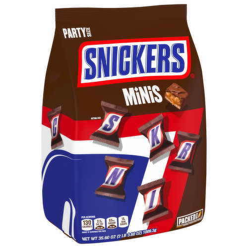 Snickers Mini Bite Size Candy Bars - 3 lb. - Candy Favorites