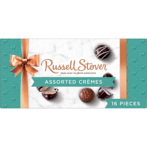 Russell Stover Bowline Assorted Crèmes Milk & Dark Chocolate Gift Box, 9.4 oz. (≈ 17 pieces)