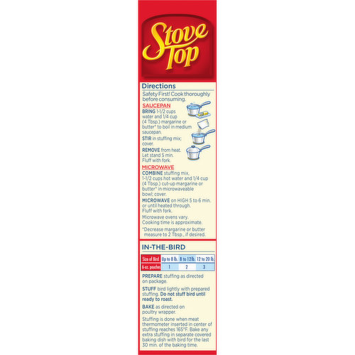 Stove Top Stuffing Mix Turkey 6oz Box