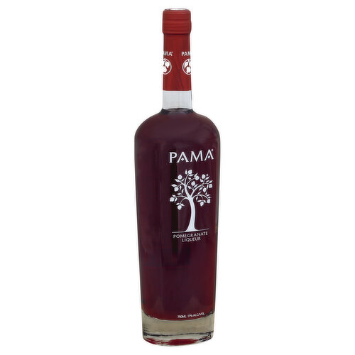 Pama's proprietary blend of all-natural pomegranate juice, premium vodka and a touch of imported tequila captures a delicately balanced sweet yet tart taste. Pama brightens cocktails and elevates them from the everyday to modern classics. pamaliqueur.com. 17% alc./vol. Bottled by Pama Spirits Co., Bardstown, KY 40004.