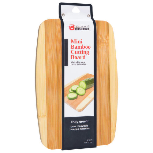 Culinary Elements Cutting Board, Mini Bamboo