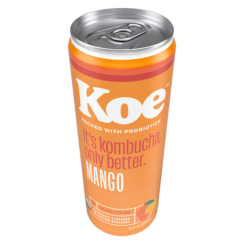 Koe Kombucha, Organic, Mango