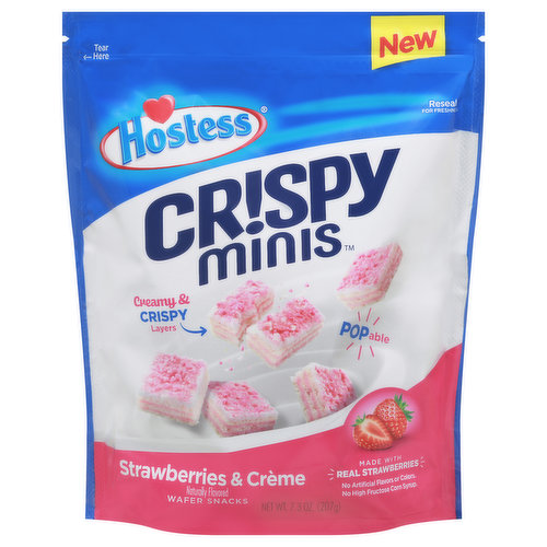 Creamy & crispy layers. Popable. Crunchy creamy layers. Scoop'em. Snack'em. Share'em.