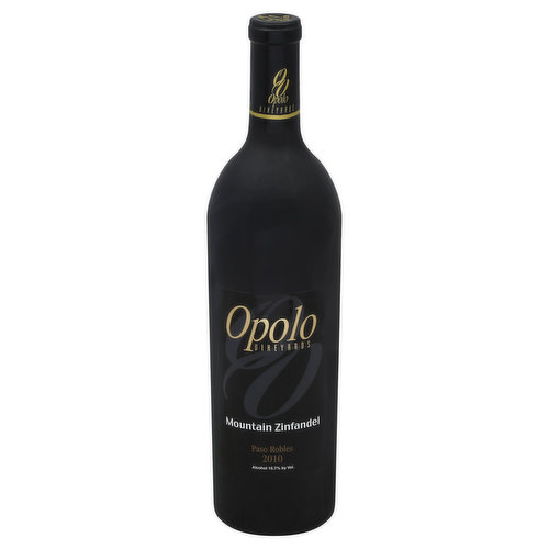 Opolo Vineyards Zinfandel, Mountain, Paso Robles, 2010