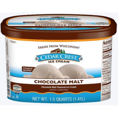 Cedar Crest Chocolate Malt Ice Cream