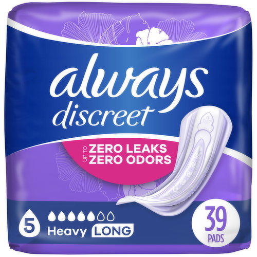 Always Discreet Discreet Heavy Absorbency, Long Length