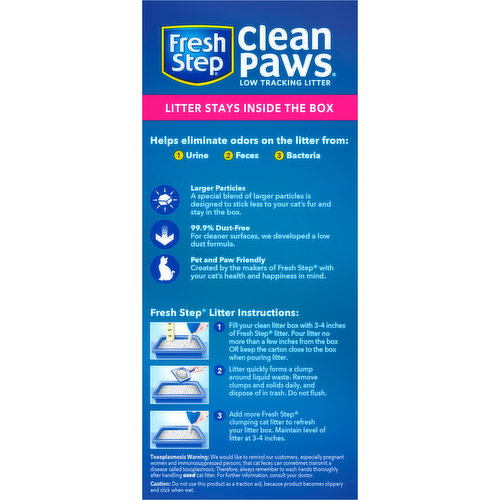 Fresh Step Cat Litter, Clumping, Low Tracking, Triple Action