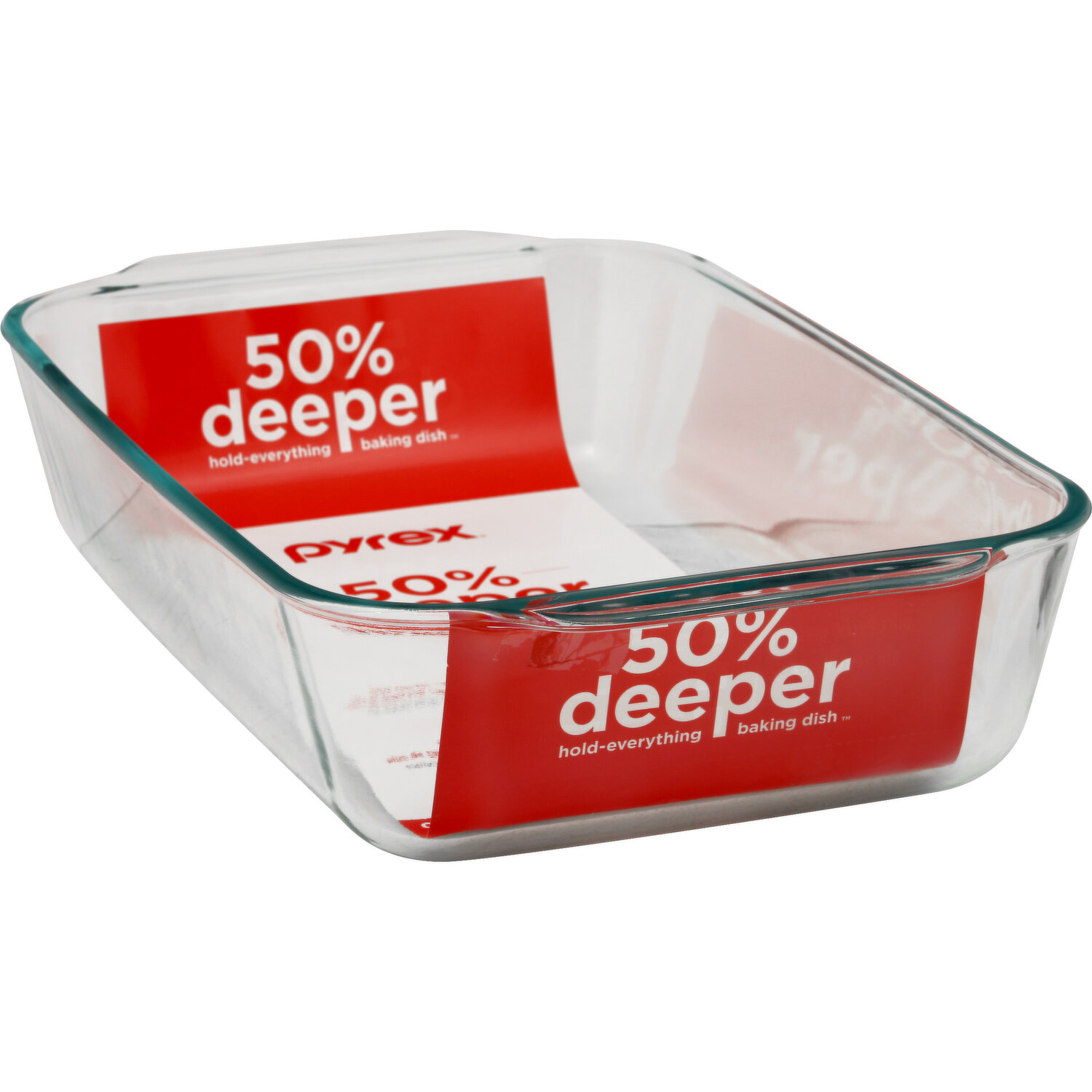 Pyrex 50% Deeper Baking Dish Deep Glass Baking Dish with Lid, 4.7 L