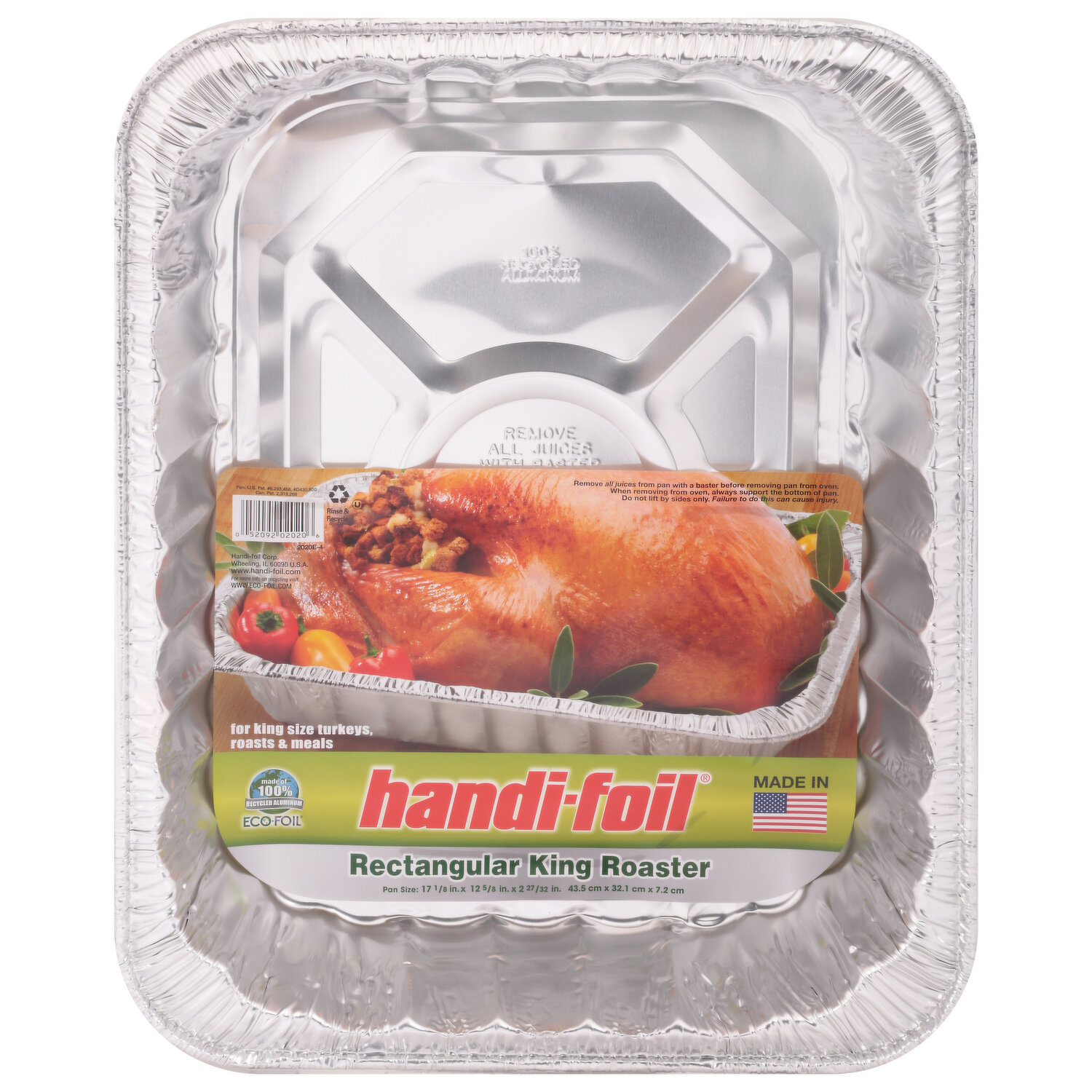 Handi-Foil Cook-n-Carry Rack Roaster Pan & Lid