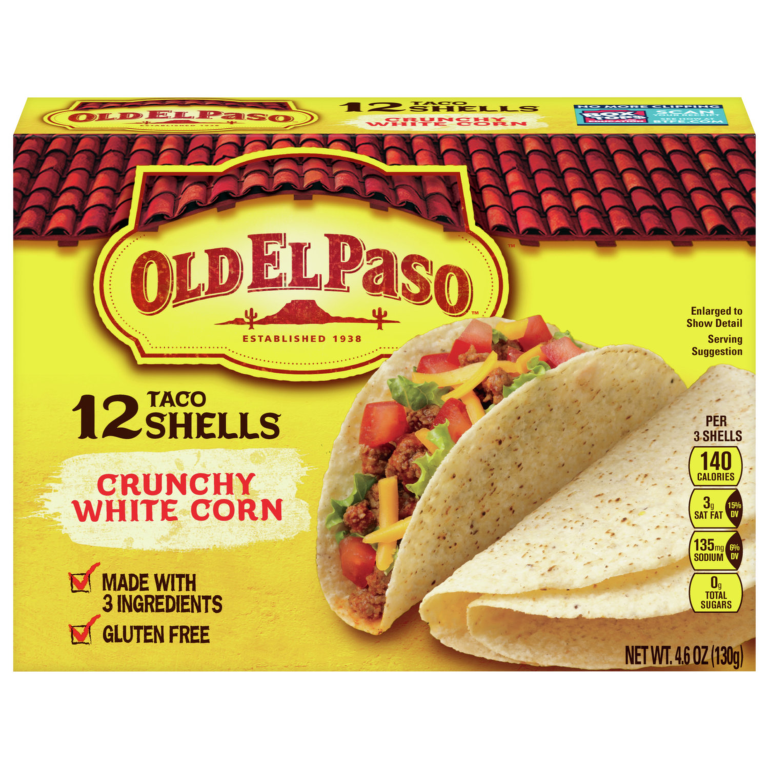 Old El Paso Taco Dinner Kit, Crunchy, Easy Meal Prep, 8.8 oz.