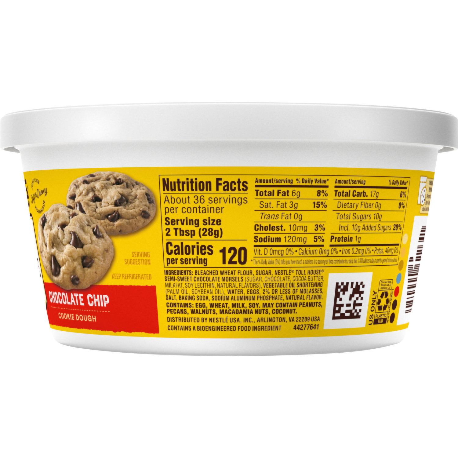 Chocolate Chip Bulk Tub-FREE SHIPPING – The Cookie Dough Café