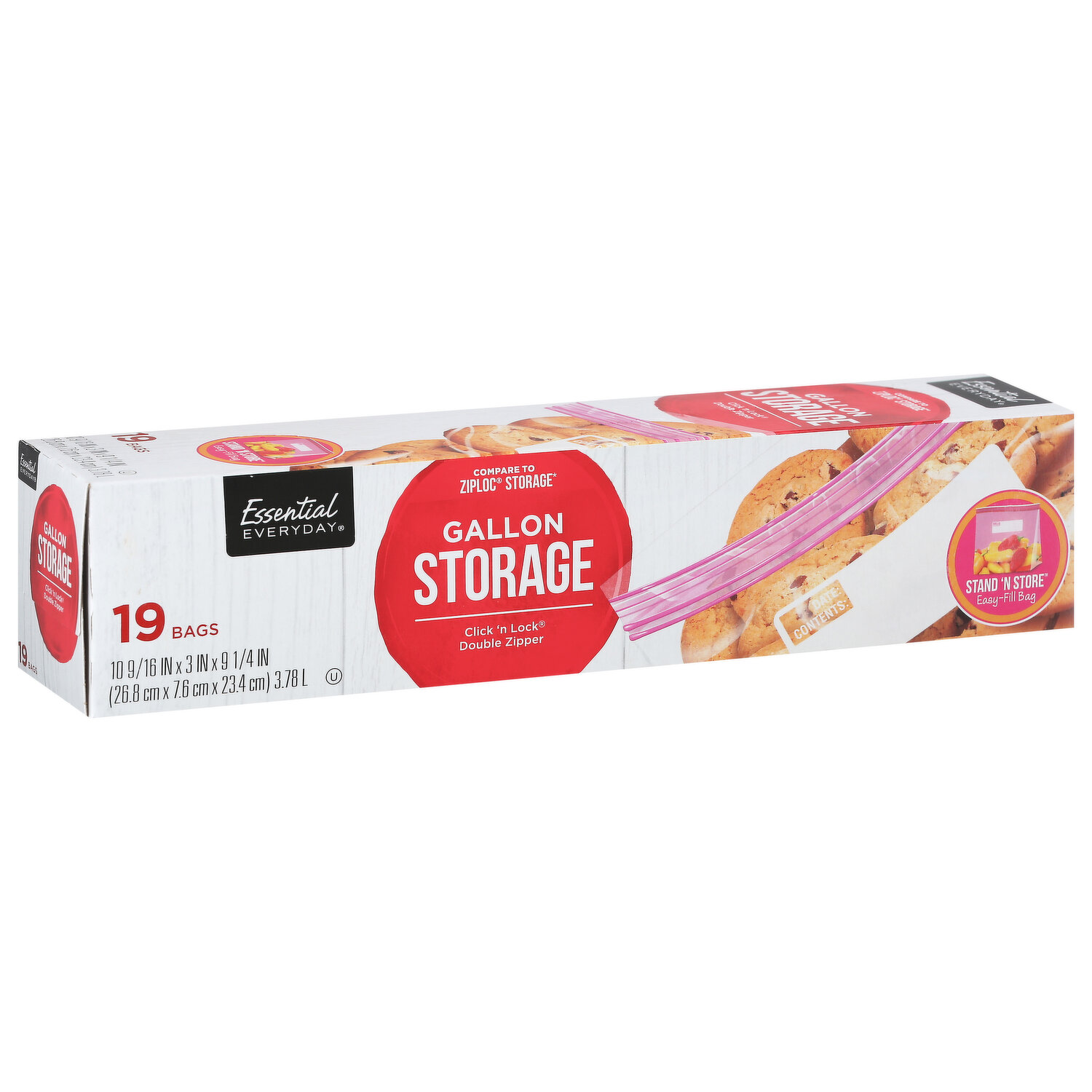 Ziploc Slider Storage Bags Quart 30 ct