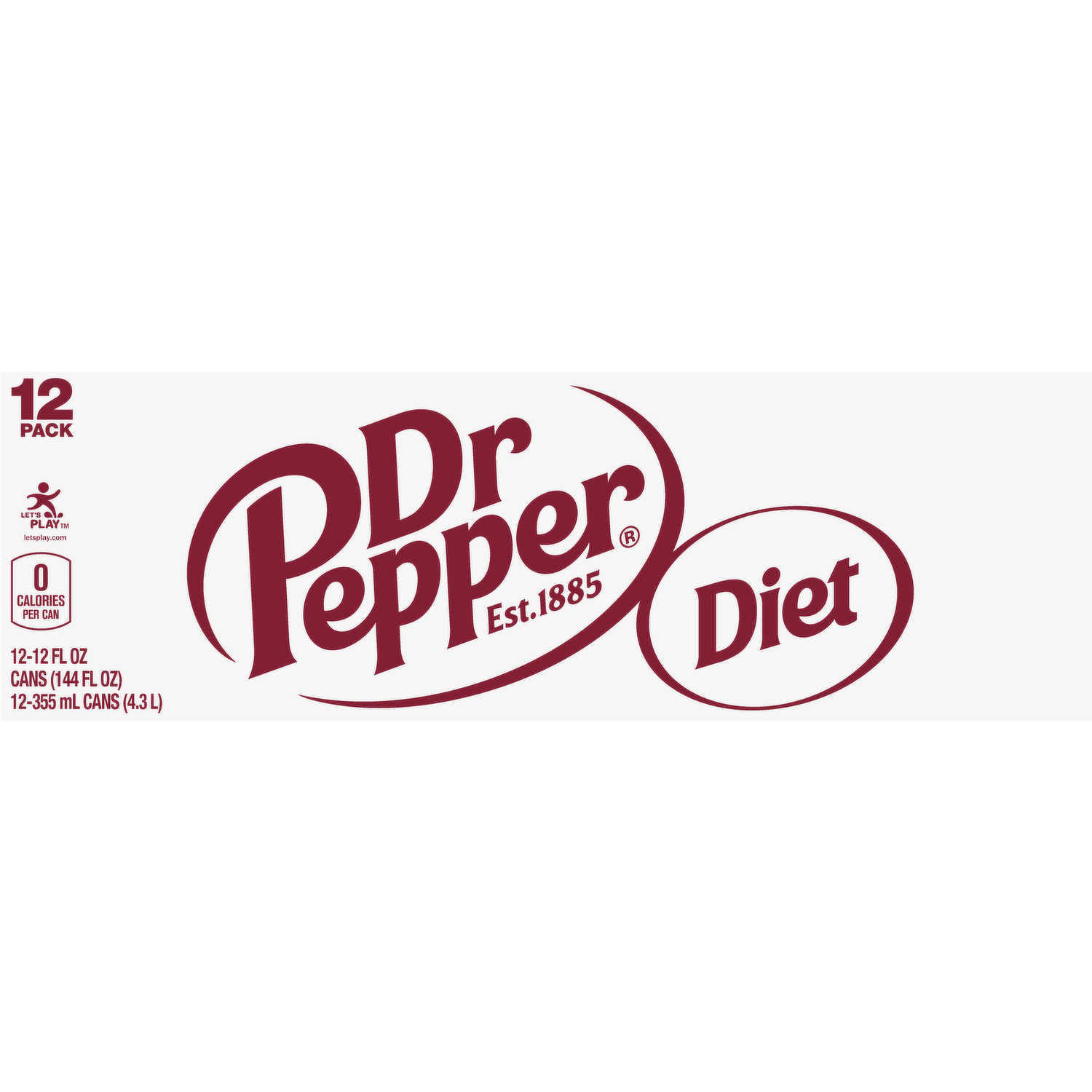 Diet Dr Pepper Soda - 12pk/12 fl oz Cans