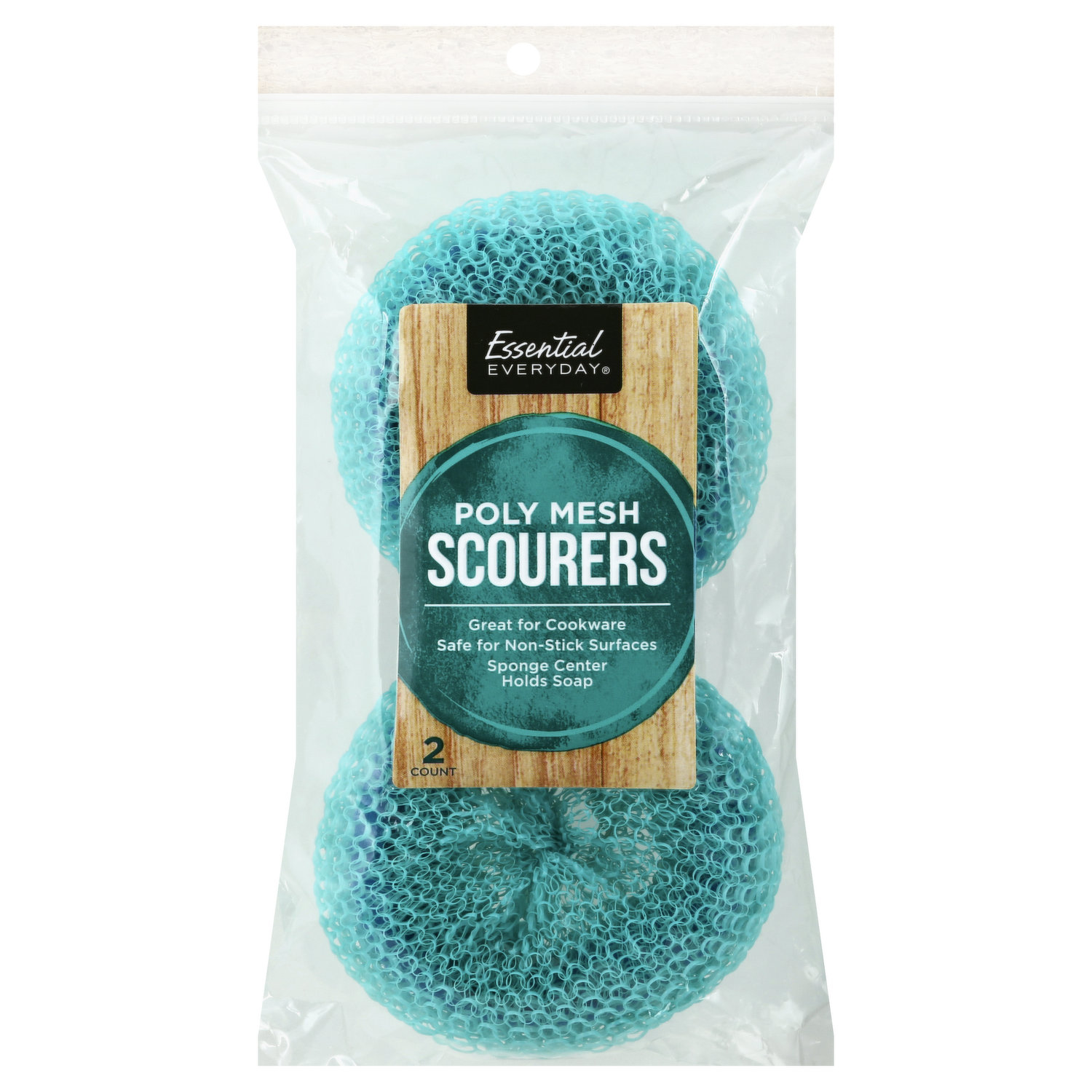 Casabella Non-Scratch Sparkle Scrubby Sponges, (Pack of 2)