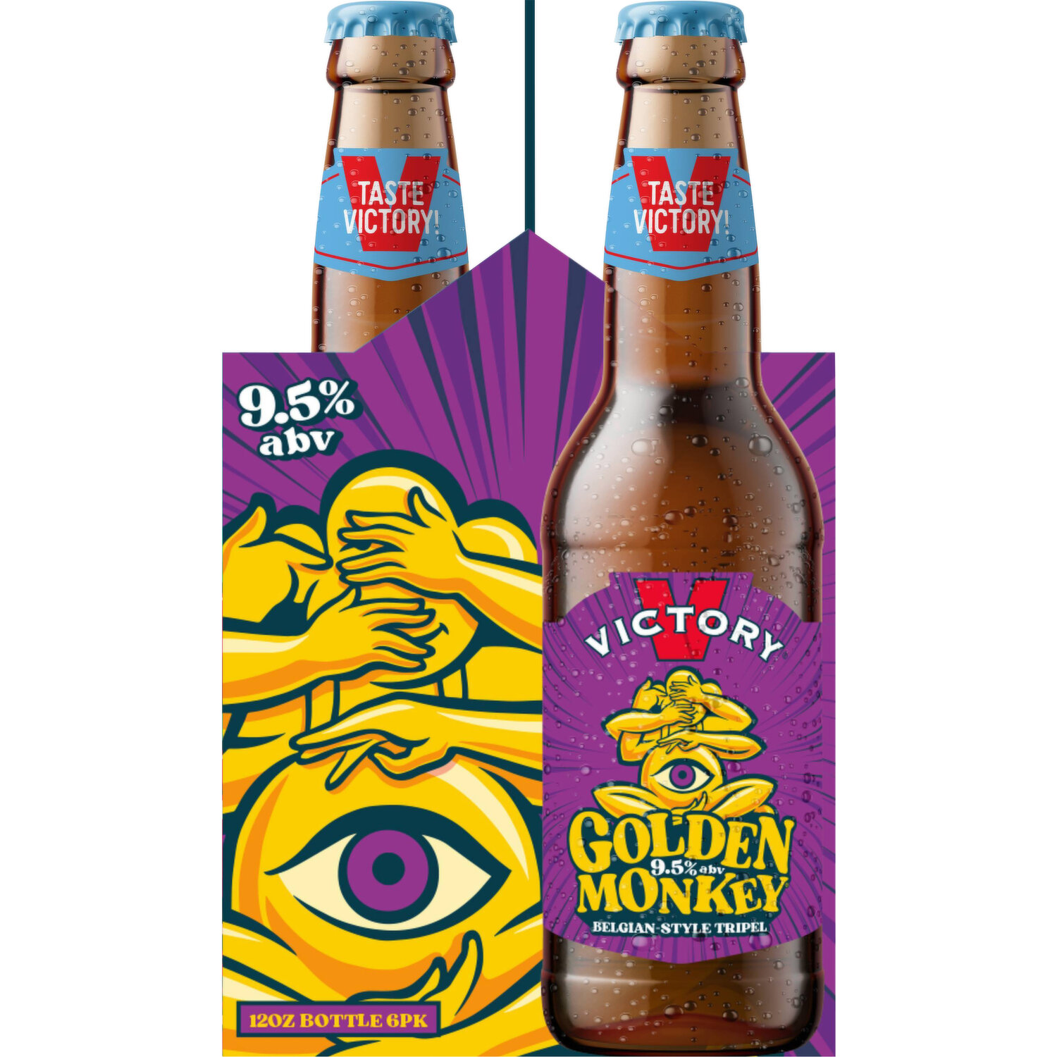 トリプルエール　09、72、85 Victory Golden Monkey Tripel Ale 12OZ - Kreston Wine & Spirits