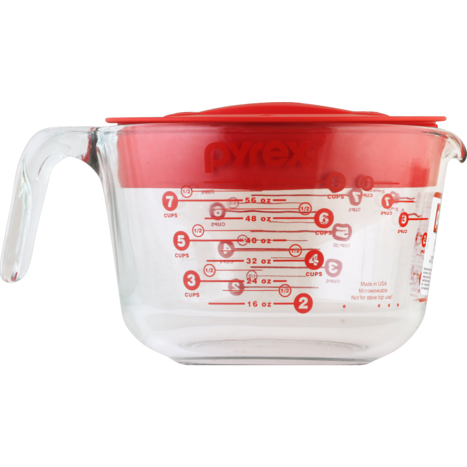 Pyrex 564-RRD-PC 8 Cup Red Measuring Cup Lid