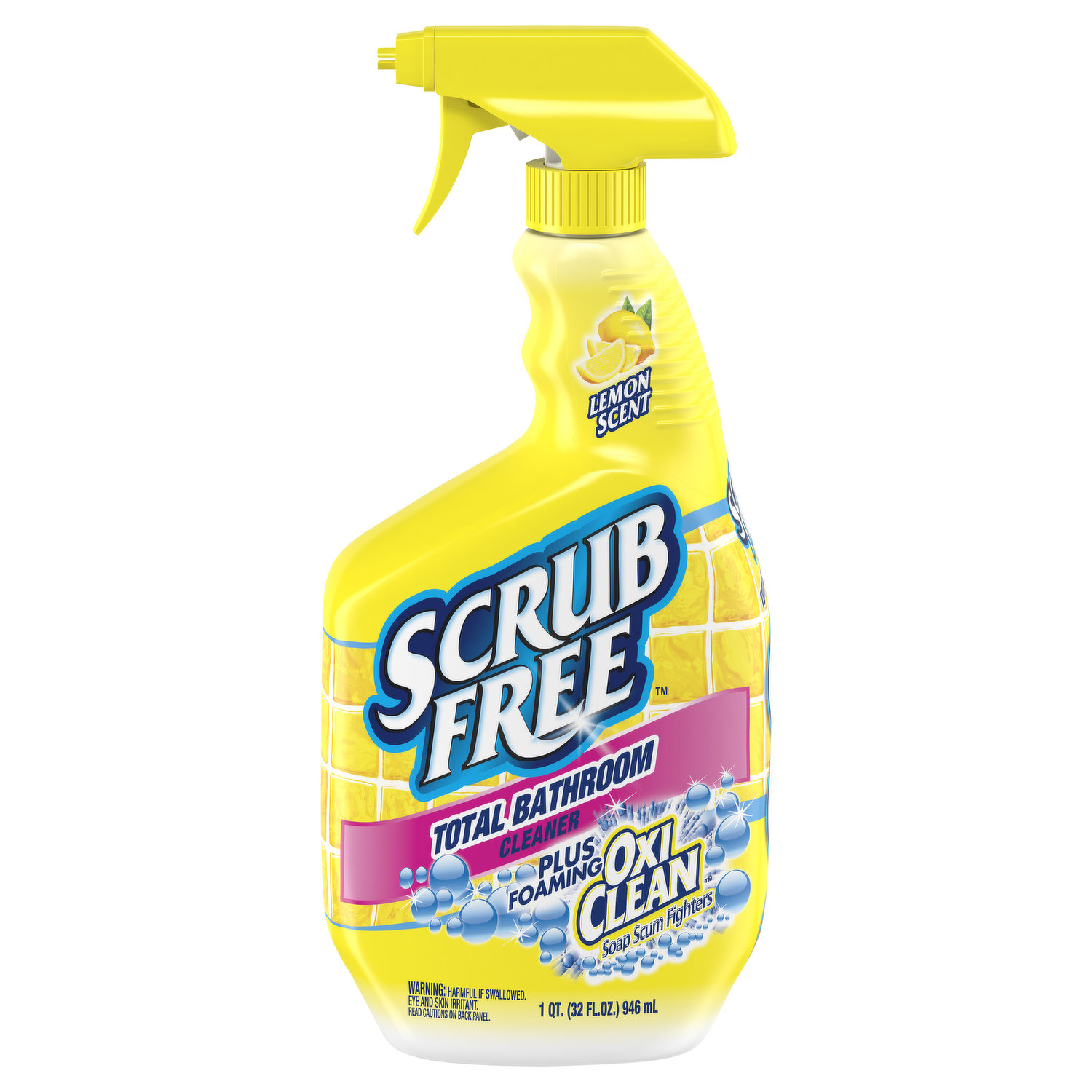 Scrub Free 32 oz. Foaming Restroom Cleaner / Soap Scum Remover with  OxiClean - 8/Case