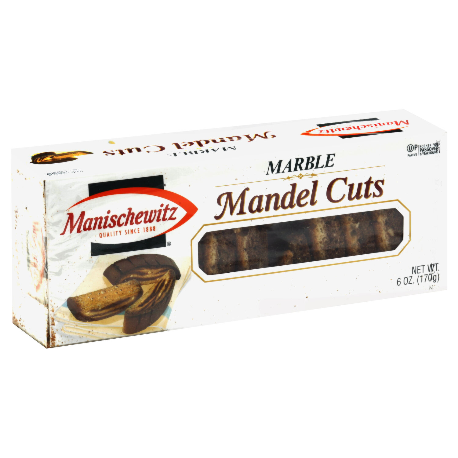 Chocolate Chip Nut Mandel Cuts - Manischewitz