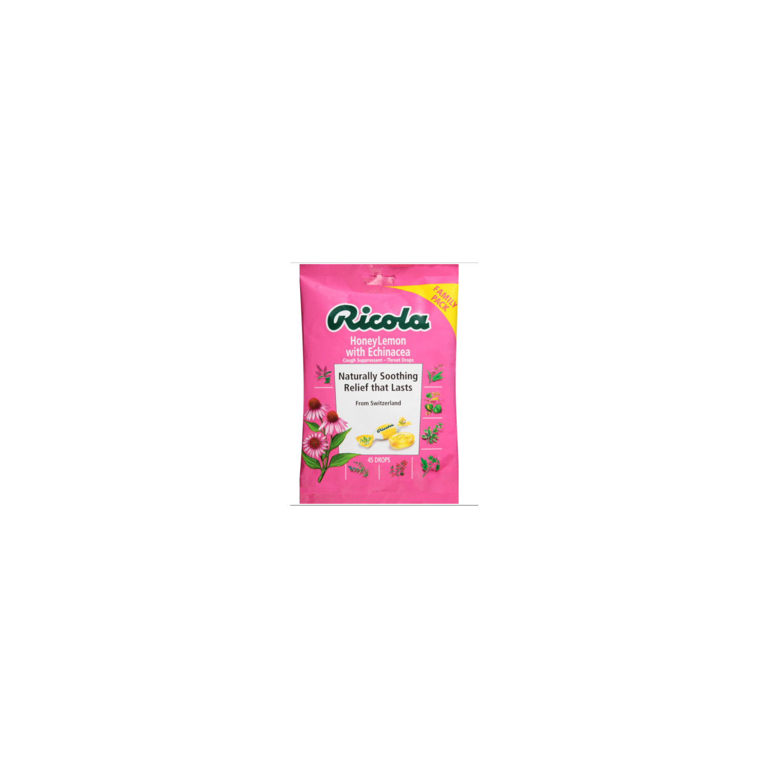 Ricola Throat Drops Honey Lemon with Echinacea