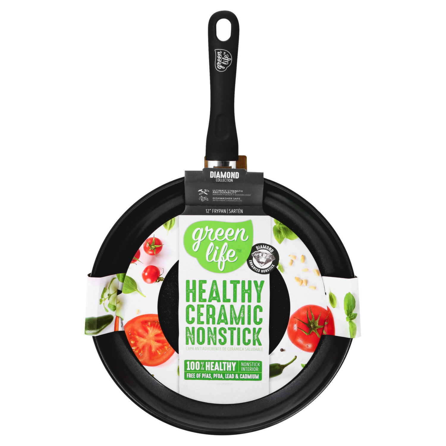 Greenlife Diamond Ceramic Nonstick 2.5 Qt. Saucepan